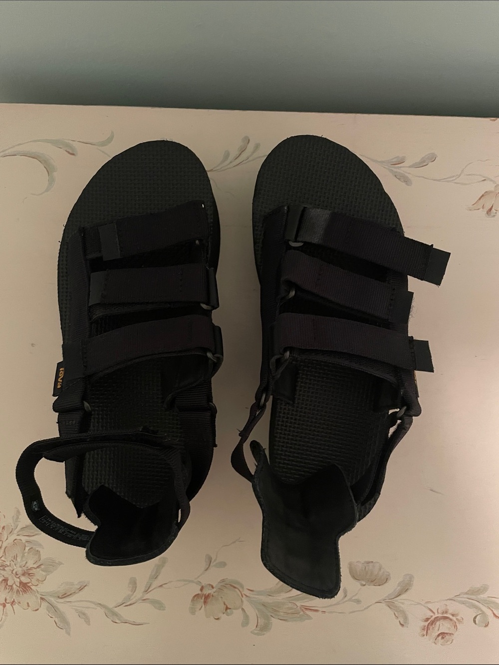 Teva Black Strappy Sport Sandals for Women